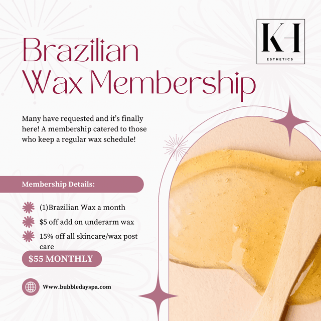 Brazilian Wax Membership at Bubble The Day Spa LLC in Columbus, MS